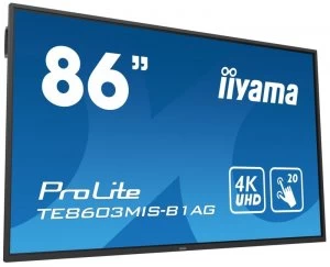 iiyama TE8603MIS-B1AG 86 Black 4K Ultra HD Interactive Display