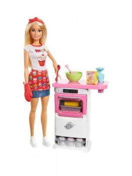 Barbie Bakery Chef Doll And Playset