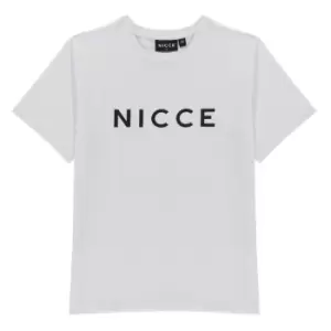 Nicce Logo T Shirt - White