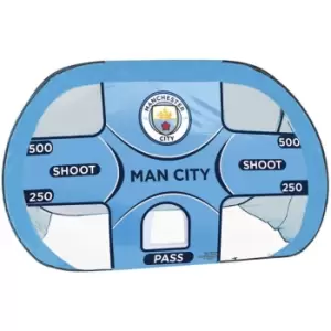 Manchester City FC Crest Pop Up Football Goal (One Size) (Blue/Black)