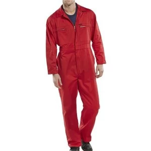 Super Click Workwear Heavy Weight Boilersuit Red Size 58 Ref
