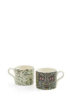 Spode Morris & Co. Willow Bough & Blackthorn Set Of 2 Mugs