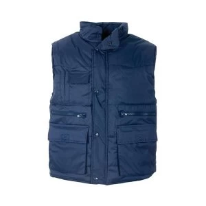 Body Warmer Medium Polyester with Padding and Multi Pockets Navy