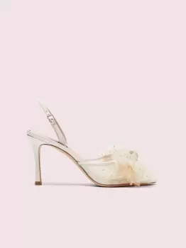 Kate Spade Bridal Sparkle Heels, Cream, 4
