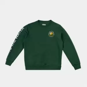 Gul Washer Crew Sweatshirt - Green