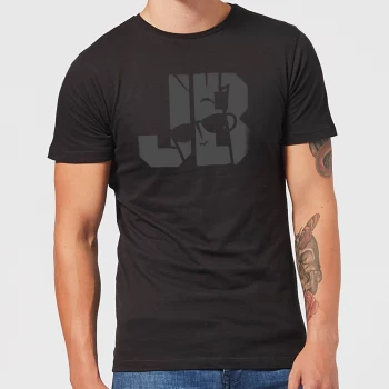 Johnny Bravo JB Sillhouette Mens T-Shirt - Black - 5XL