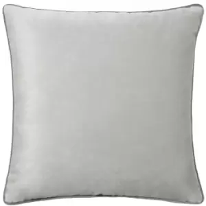 Meridian Velvet Cushion Dove/Charcoal - Dove/Charcoal - Paoletti