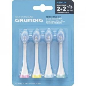 Grundig TBB80 Medium Electric toothbrush brush attachments 4 pc(s) White