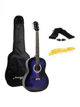 Martin Smith W-100 Full Size Acoustic Guitar (Blue)