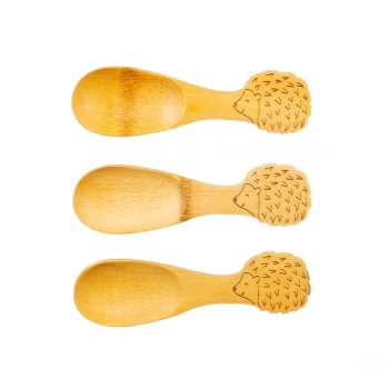 Sass & Belle Bamboo Hedgehog Spoons - Set of 3