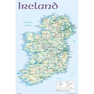 Ireland Map 2012 Maxi Poster