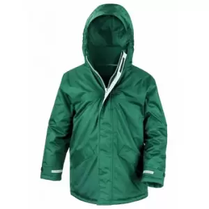 Result Childrens/Kids Core Winter Parka Waterproof Windproof Jacket (11-12) (Bottle Green)