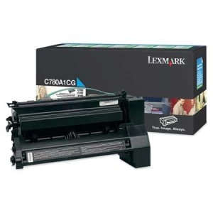 Lexmark C780A1CG Cyan Laser Toner Ink Cartridge