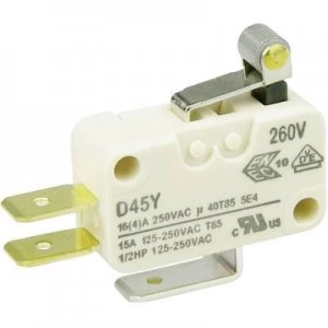 Cherry Switches Microswitch D453 V1RA 250 V AC 16 A 1 x OnOn momentary
