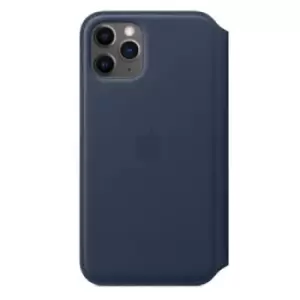 Apple iPhone 11 Pro Leather Folio Case Deep Sea Blue MY1L2ZM/A