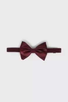 Mens Burgundy Silk Bow Tie