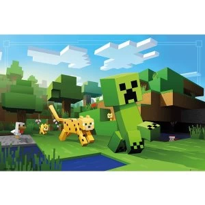 Minecraft Ocelot Chase Maxi Poster
