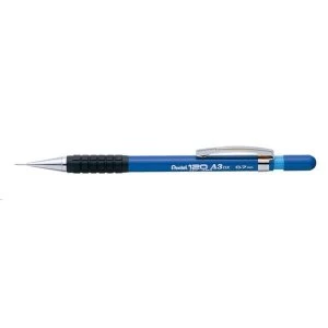Pentel 120 A3 A317 C 0.7mm Automatic Pencil Barrel Blue with Rubber Grip and 2 x HB Refill Leads Pack of 12