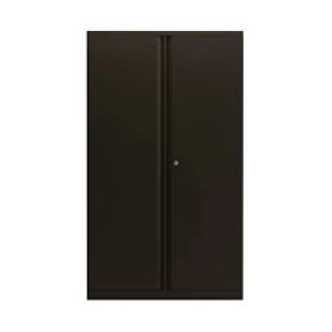 2 Door 1570mm Cupboard Empty Black (Dimensions: W914 x D470 x H1570mm) KF78714