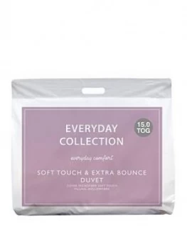 Everyday Collection Soft Touch and Extra Bounce 15 Tog Duvet