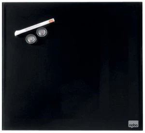 Nobo Diamond Drywipe Board Magnetic 300x300mm Black