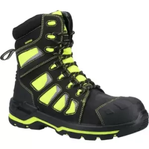 Amblers Safety - Amblers Unisex Adult Radiant Nubuck High Rise Safety Boots (7 uk) (Black/Yellow) - Black/Yellow