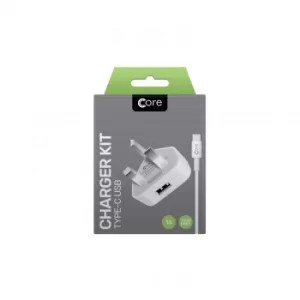 Core Single Charger Kit Type-C White