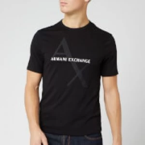 Armani Exchange AX Large Logo T-Shirt Black Size 2XL Men