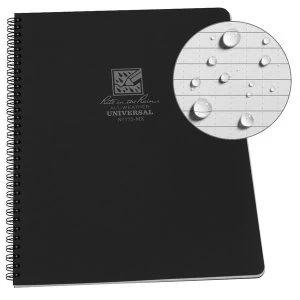 Rite In The Rain Universal Notebook Side Spiral Bound 4.5 x 7" Black
