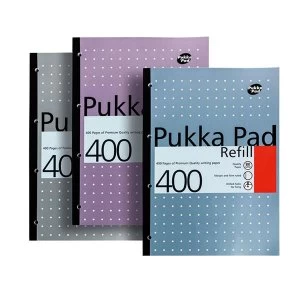Pukka Pad A4 Refill Pad 400 Sheet Pack of 5