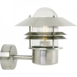 Nordlux Blokhus 25011034 Outdoor wall light Energy-saving bulb, LED (monochrome) E-27 60 W Stainless steel