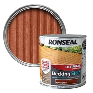Ronseal Ultimate Mahogany Matt Decking Wood stain 5