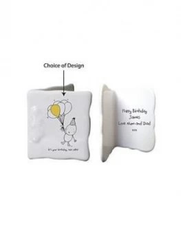 Chilli & Bubbles Ceramic Message Card - With Choice Of Occasions
