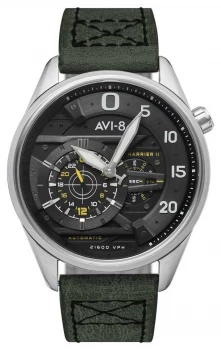 AVI-8 HAWKER HARRIER II - Ace Of Spades Automatic Green Watch