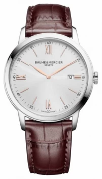 Baume & Mercier Mens Classima Light Brown Leather Watch