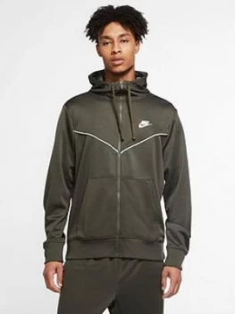 Nike Sportswear Repeat Full Zip Hoodie - Khaki, Size L, Men