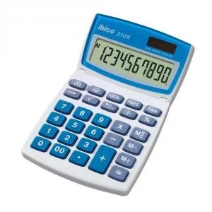 Rexel Ibico 210X Desktop Calculator WhiteBlue Blister Pack