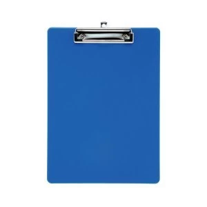 5 Star Office Clipboard Solid Plastic Durable with Rounded Corners A4 Blue