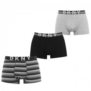 DKNY 3 Pack Trunks - Black/Grey