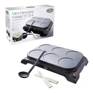 Quest 35319 Electric Mini Pancake Maker And Grill - Black
