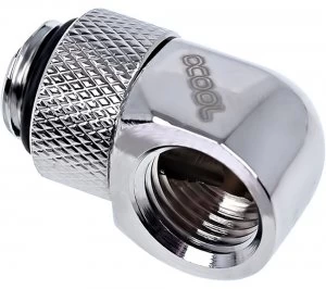 Icicle 90 Degree Angled Rotary Fitting - Chrome