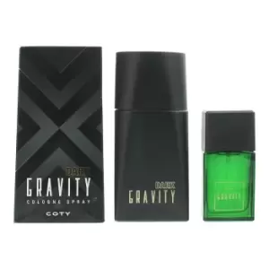 Coty Gravity Gift Set 100ml Dark Gravity Eau De Cologne + 30ml Defy Gravity Eau De Cologne