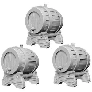 WizKids Unpainted Miniatures Keg Barrels
