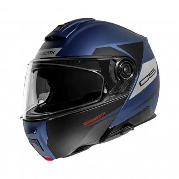 Schuberth C5 Eclipse Blue Black Modular Helmet Size XL