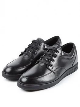 Kickers Boys Troiko Lace Shoe - Black, Size 3 Older