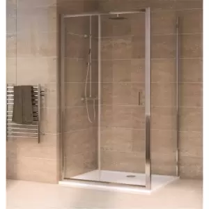 Aqualux Sliding Door 1700 x 700mm Shower Enclosure and Tray Package