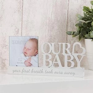 4" x 4" - Celebrations Cut Out Photo Frame - Our Baby