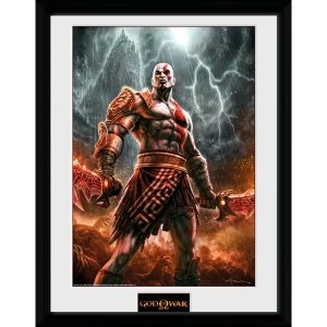 God of War Kratos Lightening Collector Print (30 x 40cm)