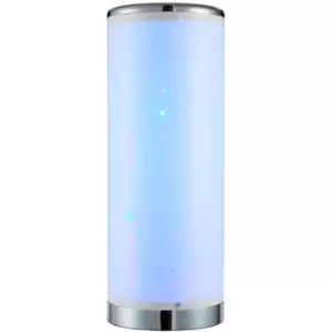 Glow Starburst Table Lamp Cylinder Colour Changing LED Base - White - Litecraft