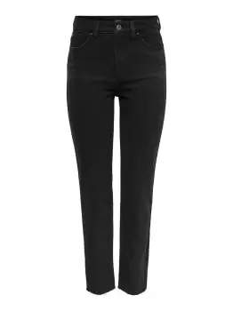 ONLY Onlemily Hw Straight Fit Jeans Women Black